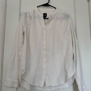 GAP Cream Textured Blouse